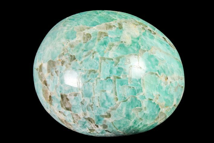 Polished Graphic Amazonite Pebble #158419